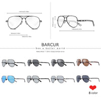 BARCUR Sunglasses Pilot Sun Glasses