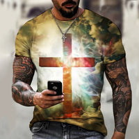 
              Cross  T-shirt 3D print
            