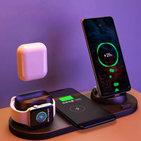 
              Wireless Charger For IPhone Fast Charger For Phone Fast Charging Pad For Phone Watch 6 In 1 Charging Dock Station
            