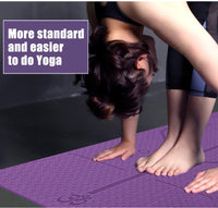 
              Yoga Mat with Position Line Non Slip
            