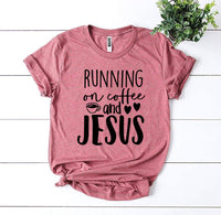 
              Running On Coffee And Jesus T-shirt
            