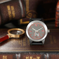 
              Men's Handcrafted Engraving Ebony & Rose Wood Watch - Best Gift Idea!
            