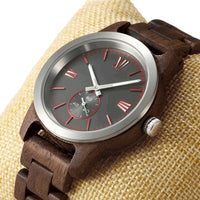 Men's Handcrafted Engraving Walnut Wood Watch - Best Gift Idea!