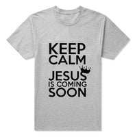 
              Keep Calm Jesus Is Coming Soon T-shirts
            