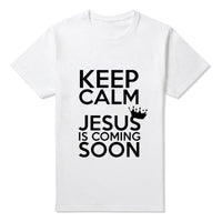 
              Keep Calm Jesus Is Coming Soon T-shirts
            