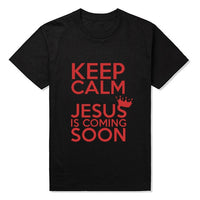 
              Keep Calm Jesus Is Coming Soon T-shirts
            